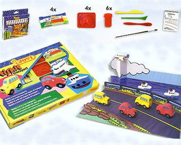 Juego De Modelar Artiskit Transport