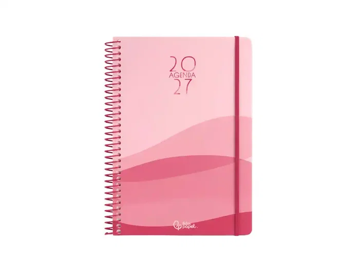 Liderpapel Agenda de oficina 2027 día por página A4 rojo