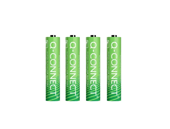 Q-connect Pila Alcalina AAA Blister con 4 Unidades Larga Duración