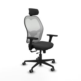 PIQUERAS Y CRESPO Silla de oficina Jorquera Gris oscuro/Blanco