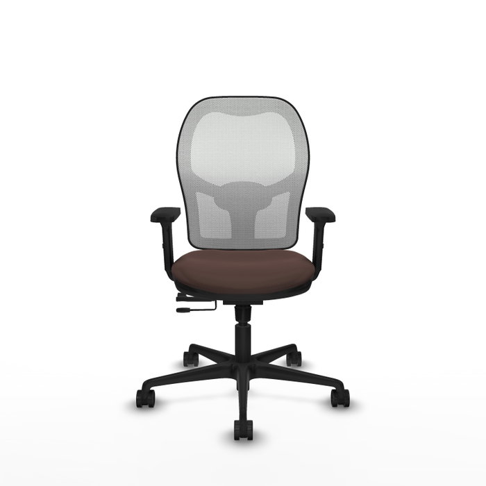 PIQUERAS Y CRESPO Silla de oficina Jorquera Marrón oscuro y Blanco PIQUERAS Y CRESPO Silla de oficina Jorquera Marrón oscuro y Blanco