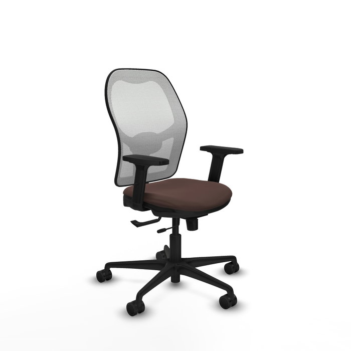 PIQUERAS Y CRESPO Silla de oficina Jorquera Marrón oscuro y Blanco PIQUERAS Y CRESPO Silla de oficina Jorquera Marrón oscuro y Blanco