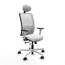 PIQUERAS Y CRESPO Silla de oficina Zulema Blanca con Mecanismo Sincro/Traslack