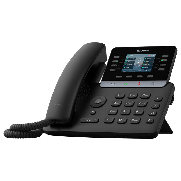 Yealink SIP-T73U Teléfono VoIP Negro Escritorio Pantalla LCD 2.8" 12 Cuentas VoIP PoE
