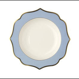 Le Creuset Plato Hondo 22 cm Colección Ionica en Bone China (6 Unidades)