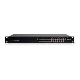 Ubiquiti ES-24-250W Switch Gestionado L2/L3 Gigabit Ethernet PoE 24 Puertos Montaje Rack 1U Negro