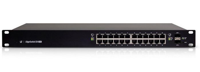 Ubiquiti EdgeSwitch ES-24-250W con 24 puertos Gigabit y PoE+