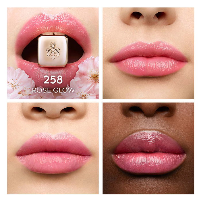 Guerlain KissKiss Bee Glow Bálsamo Reparador de Labios 258-Rose Glow