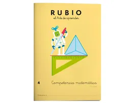 Rubio Cuaderno Competencia Matemática 4º Primaria Formato A4