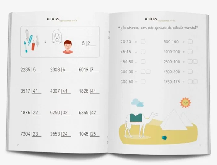 Rubio Cuaderno Competencia Matemática 4º Primaria Formato A4