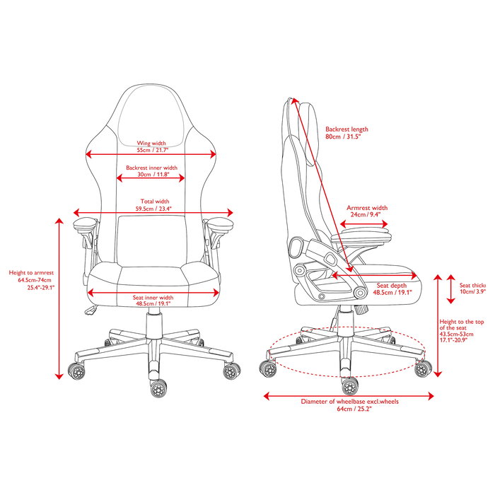 Deltaco DC130 Silla Gaming Soft Woven Mesh Negra - Silla ergonómica de malla transpirable para juegos