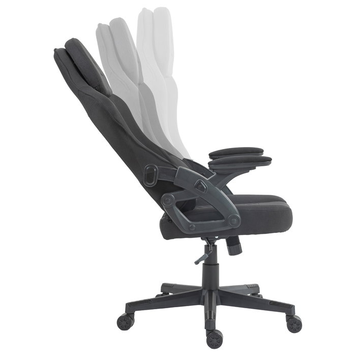 Deltaco DC130 Silla Gaming Soft Woven Mesh Negra - Silla ergonómica de malla transpirable para juegos