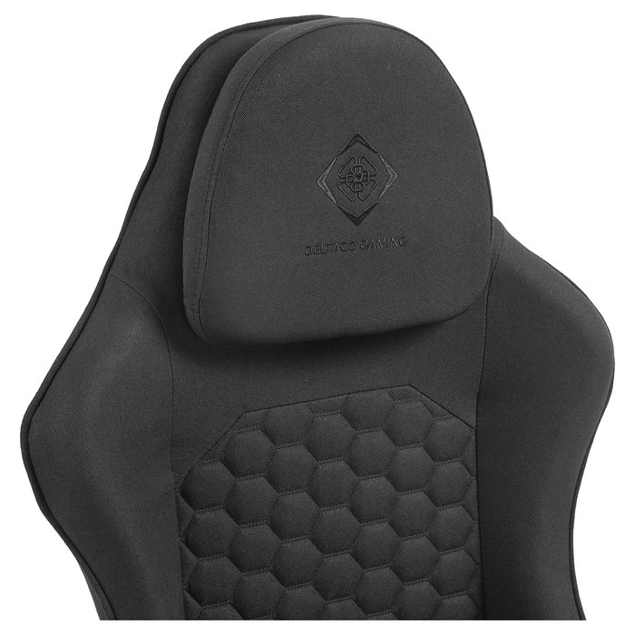 Deltaco DC130 Silla Gaming Soft Woven Mesh Negra - Silla ergonómica de malla transpirable para juegos