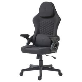 Deltaco DC130 Silla Gaming Soft Woven Mesh Negra - Silla ergonómica de malla transpirable para juegos