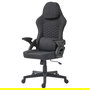 Deltaco DC130 Silla Gaming Soft Woven Mesh Negra - Silla ergonómica de malla transpirable para juegos