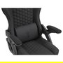Deltaco DC130 Silla Gaming Soft Woven Mesh Negra - Silla ergonómica de malla transpirable para juegos