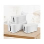 LogiLink Set de cajas de cables, 3 tamaños, blanco