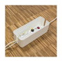 LogiLink Set de cajas de cables, 3 tamaños, blanco