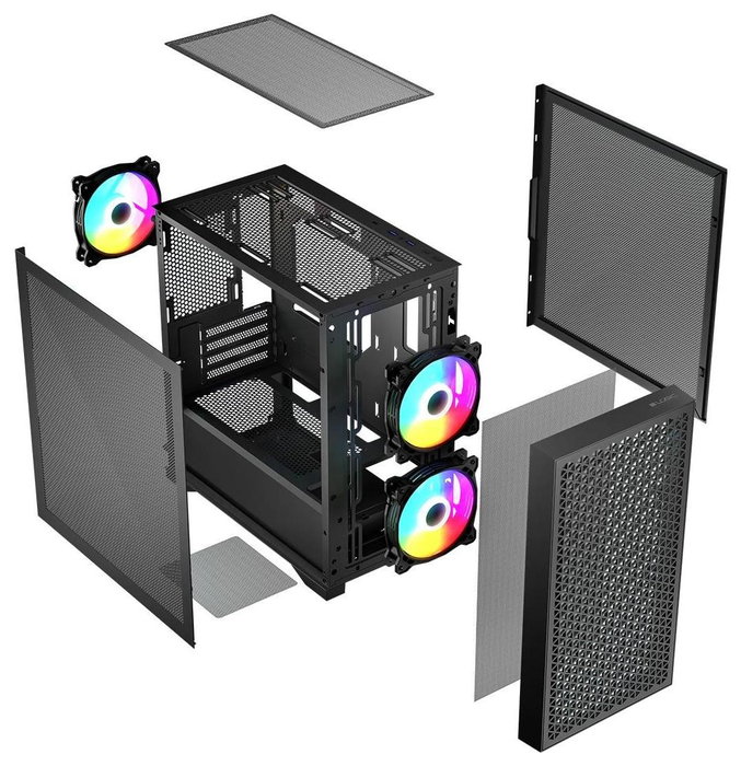 Logic Dart Pro ARGB Mini Obudowa mATX Negra/Bianca, USB 3.2 Gen 2, Ventiladores 120mm Logic Dart Pro ARGB Mini Obudowa mATX Negra/Bianca, USB 3.2 Gen 2, Ventiladores 120mm