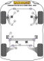 Powerflex Silentblock del triángulo trasero delantero Black Series