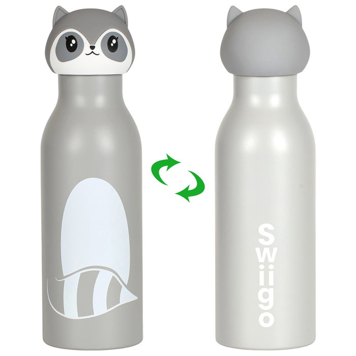 The Concept Factory Termo Botella Acero Inoxidable 400 ml - Mantiene Calor 6h/Frío 18h, Diseño Animal (Tigre, Koala, Zorro) The Concept Factory Termo Botella Acero Inoxidable 400 ml - Mantiene Calor 6h/Frío 18h, Diseño Animal (Tigre, Koala, Zorro)