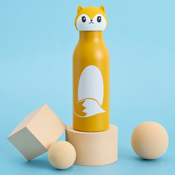 The Concept Factory Termo Botella Acero Inoxidable 400 ml - Mantiene Calor 6h/Frío 18h, Diseño Animal (Tigre, Koala, Zorro) The Concept Factory Termo Botella Acero Inoxidable 400 ml - Mantiene Calor 6h/Frío 18h, Diseño Animal (Tigre, Koala, Zorro)