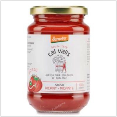 CAL VALLS Salsa de Tomate Picante 350gr - Certificación Demeter CAL VALLS Salsa de Tomate Picante 350gr - Certificación Demeter