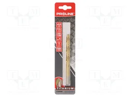 PROLINE Broca de espiral para metal de 9,5 mm con recubrimiento TIN
