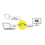 VALUE Adaptador de vídeo 4K HDMI a DisplayPort 1.2, 0,3 m, Negro