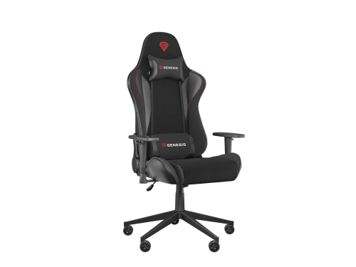 GENESIS Nitro 440 G2 Butaca Gaming, Asiento Acolchado Ajustable con SensiMesh, Reposabrazos 1D, Base Metálica, Negro y Gris, NFG-2115