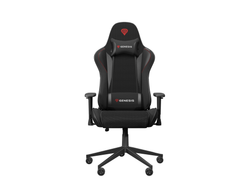 GENESIS Nitro 440 G2 Butaca Gaming, Asiento Acolchado Ajustable con SensiMesh, Reposabrazos 1D, Base Metálica, Negro y Gris, NFG-2115