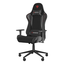 GENESIS Nitro 440 G2 Butaca para Jugar SensiMesh Transpirable, Negro/Gris, Base Metálica, Reposabrazos Ajustable 1D, Soporte Lumbar y Cervical Ergonómico