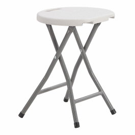 Edm Taburete plegable blanco