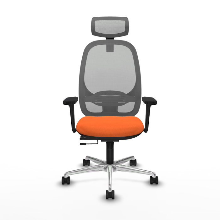 PIQUERAS Y CRESPO Silla de oficina Cilanco Naranja y Gris