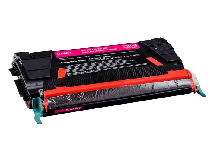 Lexmark C734A1MG Cartucho de Tóner Original Magenta para C-734/736, X-734/736/738 Lexmark C734A1MG Cartucho de Tóner Original Magenta para C-734/736, X-734/736/738