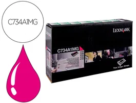 Lexmark C734A1MG Cartucho de Tóner Original Magenta para C-734/736, X-734/736/738