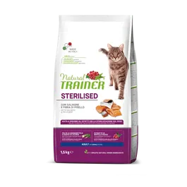 Natural Trainer Feline Adult Steril Salmon 10 kg Alimento para Gatos Adultos Esterilizados