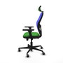 PIQUERAS Y CRESPO Silla de oficina Jorquera Sincro/Traslack Verde y Azul