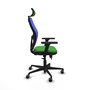 PIQUERAS Y CRESPO Silla de oficina Jorquera Sincro/Traslack Verde y Azul
