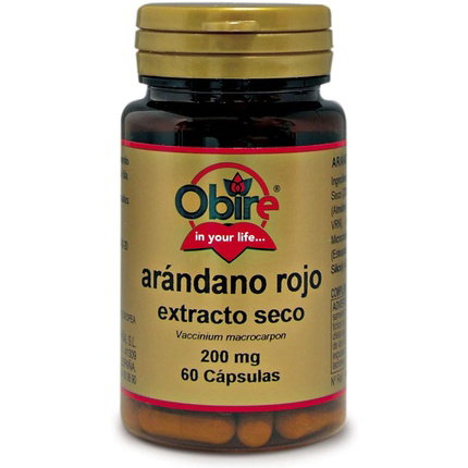 OBIRE Arándano Rojo 5000 mg (Extracto seco 200 mg) 60 cápsulas OBIRE Arándano Rojo 5000 mg (Extracto seco 200 mg) 60 cápsulas