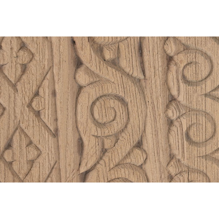 DKD Home Decor Escultura de Teca y Hierro Decapé Natural 45x13x145 cm