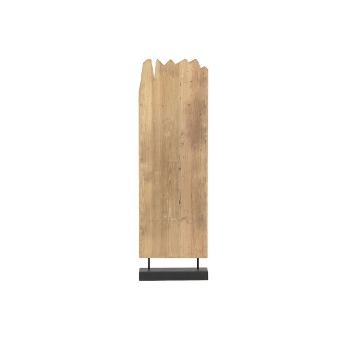 DKD Home Decor Escultura de Teca y Hierro Decapé Natural 45x13x145 cm
