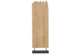 DKD Home Decor Escultura de Teca y Hierro Decapé Natural 45x13x145 cm