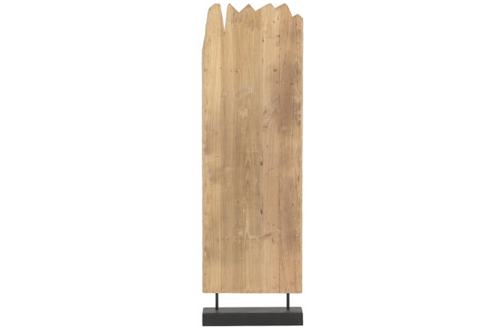 DKD Home Decor Escultura de Teca y Hierro Decapé Natural 45x13x145 cm