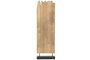 DKD Home Decor Escultura de Teca y Hierro Decapé Natural 45x13x145 cm