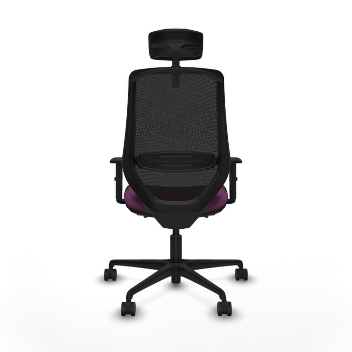 PIQUERAS Y CRESPO Silla de oficina Mardos con mecanismo Sincro/Traslack, Morado y Negro