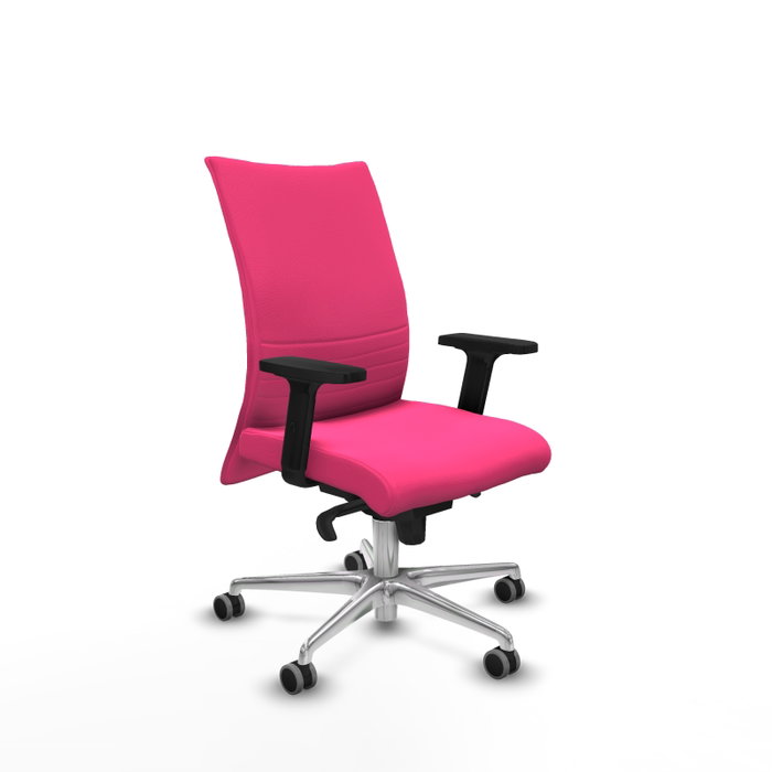 PIQUERAS Y CRESPO Silla Albacete Confidente Rosa con Mecanismo Sincro y Brazos 2D PIQUERAS Y CRESPO Silla Albacete Confidente Rosa con Mecanismo Sincro y Brazos 2D