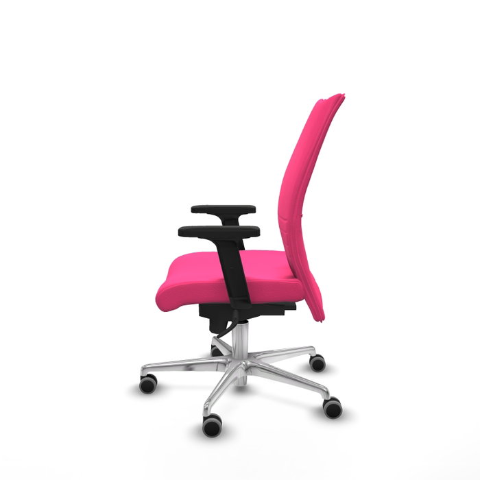 PIQUERAS Y CRESPO Silla Albacete Confidente Rosa con Mecanismo Sincro y Brazos 2D PIQUERAS Y CRESPO Silla Albacete Confidente Rosa con Mecanismo Sincro y Brazos 2D
