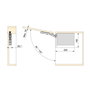 Emuca Compás para puertas elevables Altius Lift, Fuerza 560-1800 (low=L), Acero y plástico, Gris antracita