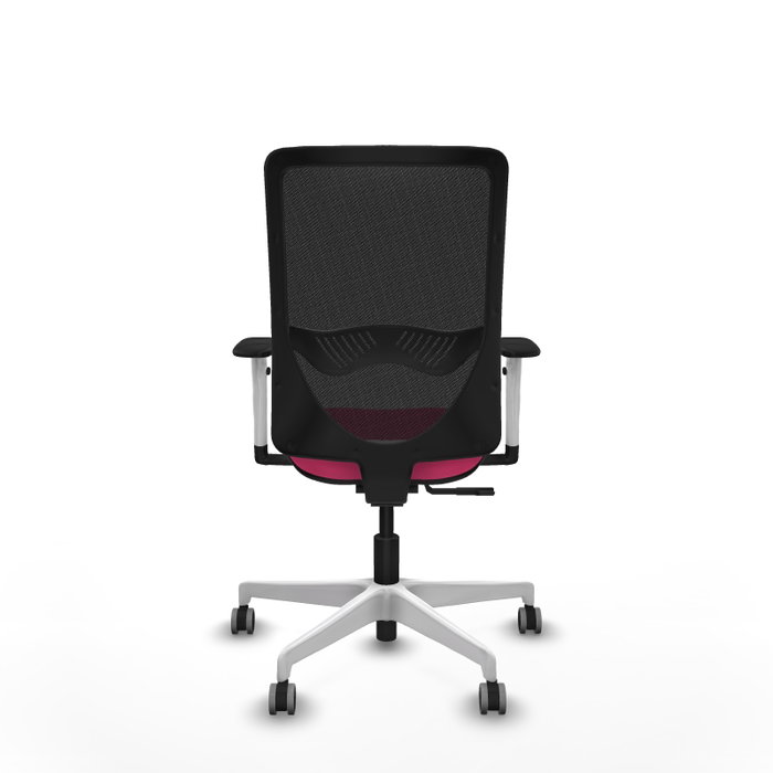 PIQUERAS Y CRESPO Silla de oficina Zulema Rosa y Negro con mecanismo Sincro